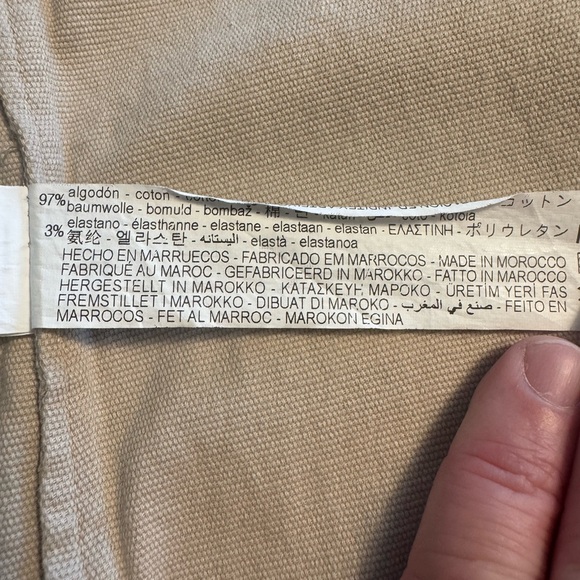 Zara Beige Utility Jacket with Dark Brown Contrast Collar - Picture 4 of 10